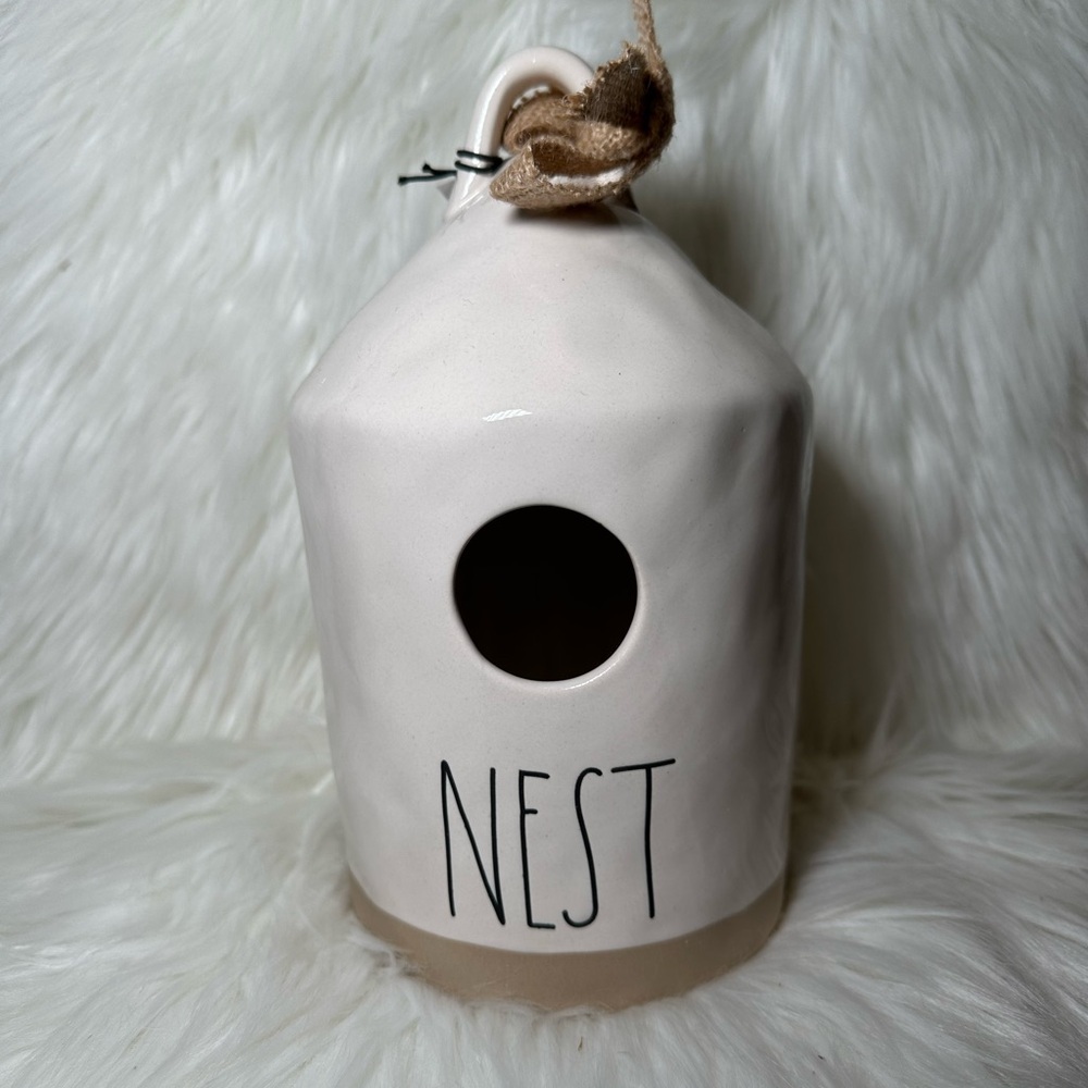Rae Dunn Round Nest Birdhouse